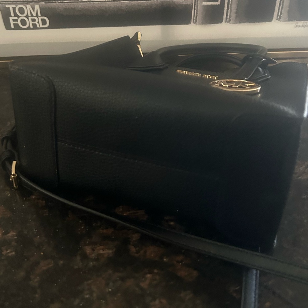 Michael Kors Black and Gold Handbag - Picture 7 of 10